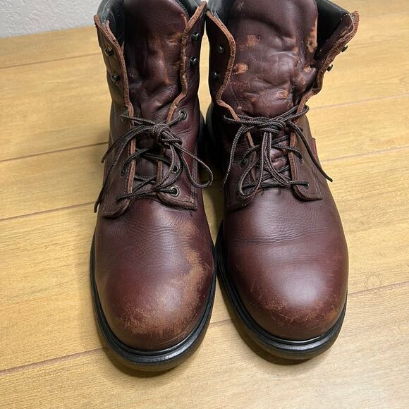 Red Wing 606 Leather Work Boots Soft Toe EH USA Made Brown Men’s Size 14 E2 main image 12